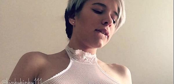  Short hair megababe Samantha Flair makes him cum twice